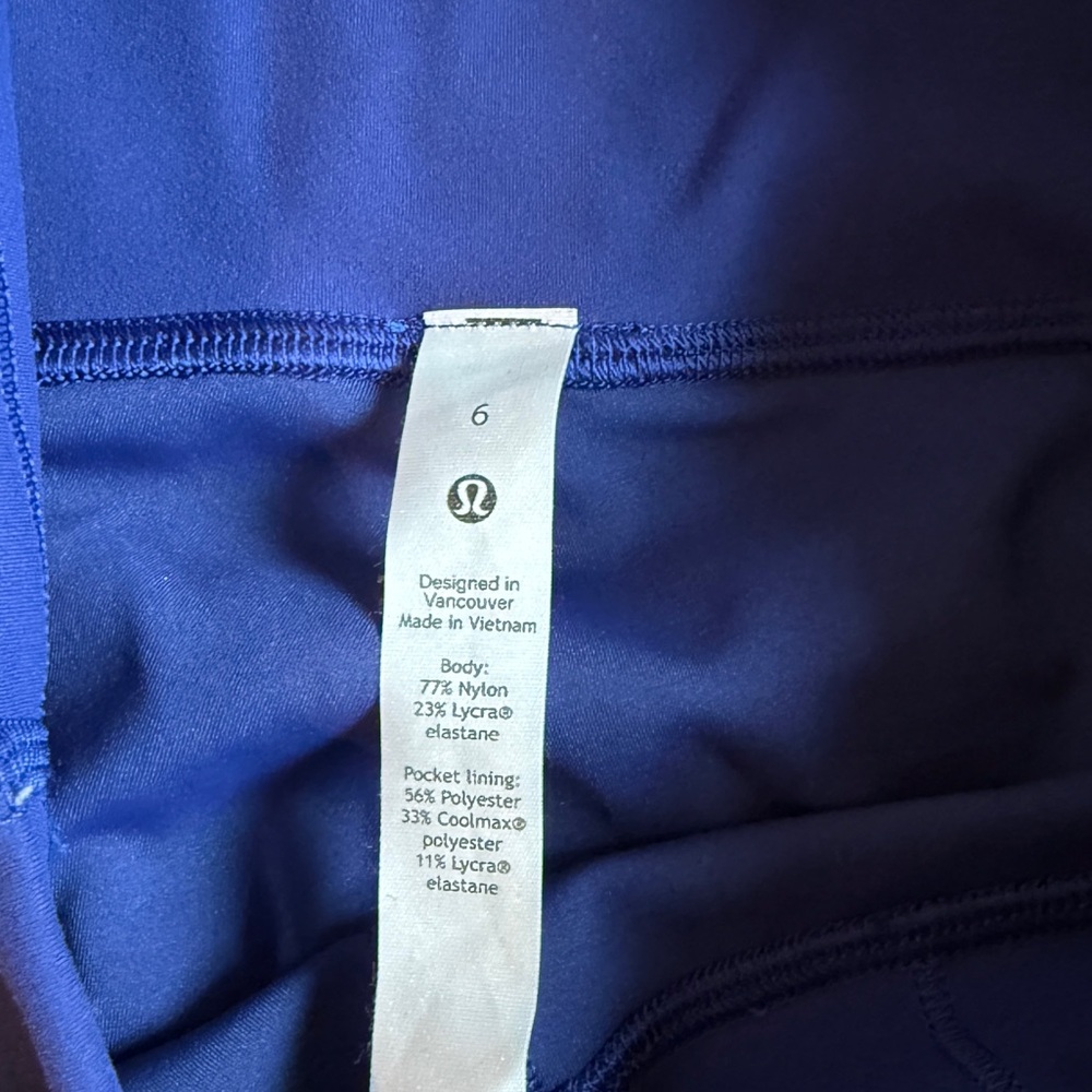 Lululemon Wunder Train High-Rise Legging Blue - Picture 3 of 3